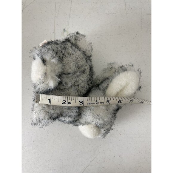 Dan Dee Plush Bunny Rabbit Soft Stuffed Animal White Gray Realistic Small - Picture 10 of 10